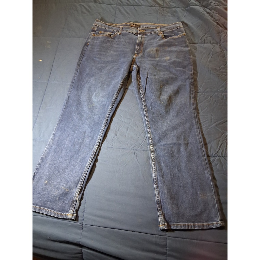 Member's Mark Mens Straight Fit Premium Stretch Denim Blue Jeans 38x30